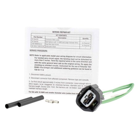 Motorcraft Wire Assembly, WPT1619 WPT1619